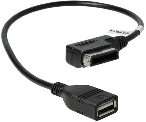 vhbw KFZ Audio Kabel kompatibel mit VW Touareg, Touran - USB-Adapter, 37,1 cm Schwarz
