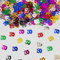 14g Multicolour 50th Birthday Confetti Foil Metallic Glitz Table Scatter Sprinkles Age Bday Party Decorations