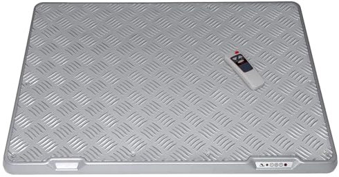 Infrarot Arbeitsplatzheizung Fußheizplatte Heizmatte 50x70cm - 300 Watt elektrische Wärmeplatte - Rutschfestes Aluprofil + Fernbedienung