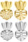 Tonver magische Ohrringheber – verstellbar und sicher, 2 Paar (1 Paar mit Sterlingsilber versilbert & 1 Paar mit 18 Karat Gold vergoldet)
