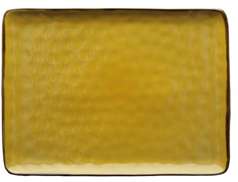 Rose & Tulipanes - Bandeja rectangular Ocre - Muebles Casa, Cocina - Línea Concierto de Colores - Accesorios de Cocina - Stoneware - Ø 36; 26,5 cm