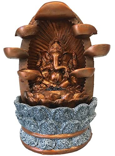 Zen et Ethnique Fontaine d intérieur en résine 28 cm
