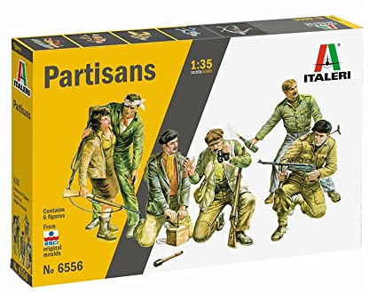 Italeri 6556S 1:35 Partisans - Faithful Replica, Model Making, Crafts, Hobbies, Gluing, Plastic kit, Assembly, Figure Set, unpainted