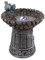 DARO DEKO Brunnen-Set mit Stromstecker und Pumpe Vogeltränke hoch 21cm x 21cm