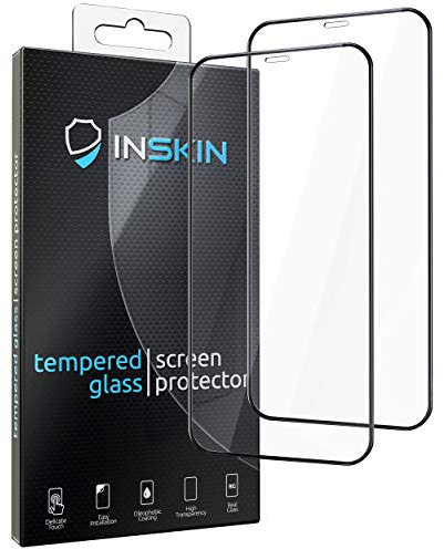Inskin 2.5D Full Coverage Full Glue Tempered Glass Screen Protector, fits Apple iPhone 12 Mini 5.4 inch. 2-Pack.