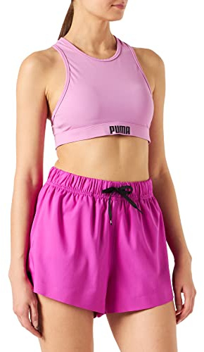 PUMA Damen Racerback Swimwear Bikini, Rosa, S EU