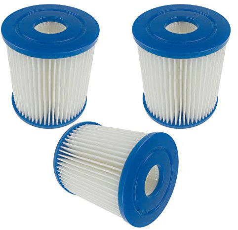hifrom Swimming Pool Filter Inflatable Pool Filter Cartridge Replacement Fits for Type I 330 Gallon Filter Element Pump (Pack of 3)