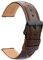 TStrap Leder Uhrenarmbänder 20mm - Ersatz Weich Braun Schnellverschluss Uhrenarmband - Smartwatch Armband für Herren Damen - Sportarmband mit Dornschließe - 14mm 16mm 18mm 19mm 21mm 22mm 23mm 24mm