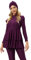OBEEII –Muslimische Badeanzug Damen Neu 3 Stück Langarm Modest Bademode Islamisch Arabisch Schwimmkostüm Hijab Burkini Full Cover Muslim Swimsuits Rotwein 2XL