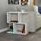 Dmora - Table Basse Polyh, Table Basse, Porte-revues pour canapé, Etagère de Salon, 60x20h60 cm, Blanc