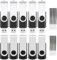 ABLAZE USB Stick 4GB 10 Stück High Speed USB 2.0 Speicherstick Swivel Datenspeicher Metall Memory Sticks Flash Drive (Schwarz)