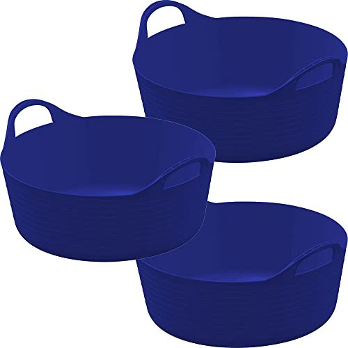 Klawunde 3er Pack Flexibler Trog FlexBag 15l Fassungsvermögen in blau
