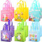 AhfuLife 6/12 Stück Ostern Geschenktüten, Wiederverwendbare Ostertüten mit Hasen Ostereiern Henne und Anderen Deko-Mustern, Ostern Geschenktüte für Kinder Geschenk Eiersuche Oster Dekoration