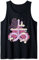 Pastell-Gothic-Kawaii-Rabenkrähe auf okkultem Leviathan-Kreuz Tank Top