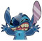 Stitch Funny Hitting Glass Cartoon Anime Cartoon Vinyl Aufkleber Aufkleber für Auto LKW Laptop