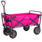 ATAAY Outdoor Folding Utility Wagon 4-rädriger Klapp-Campingwagen, Utility Garden Trolley, tragbarer Outdoor-Handwagen mit Bremse, für Strandpicknick, belastbar 100 kg / 220 lbs (Style 7)