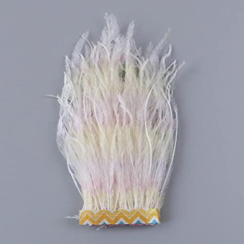 Straußenfeder-Accessoires Craftsnähen in Kleidern Drucken Trim auf dem Band Federn Meterware DIY Fransen 10-15CM-01,10-15cm