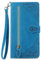 NEXCURIO Handyhülle für Samsung Galaxy S23 5G Hülle Klappbar mit Kartenfäch Ständer Klapphülle Schutzhülle Leder Wallet Flip Case Cover Tasche Handytasche Stoßfeste - Blau