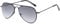 Lanomi Classic Bifocal Reading Glasses Women Men Metal Pilot Blue Light Blocking Reader Sunglasses Black Frame Grey Lens 1.5
