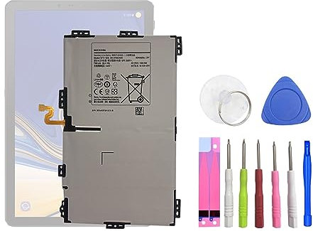 HIGHAKKU Ersatzakku Batterie EB-BT835ABU kompatibel mit Samsung Galaxy Tab S4 10.5 SM-T830 T835 Series with Tools