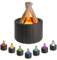 Ankrs Flame Aroma Diffuser für Ätherische Öle 280ml, Lagerfeuer Flammeneffekt mit 3 Helligkeit Modi, mit Fernbedienung, 3 Timer, Wasserlose Abschaltautomatik, Luftbefeuchter (Schwarz)