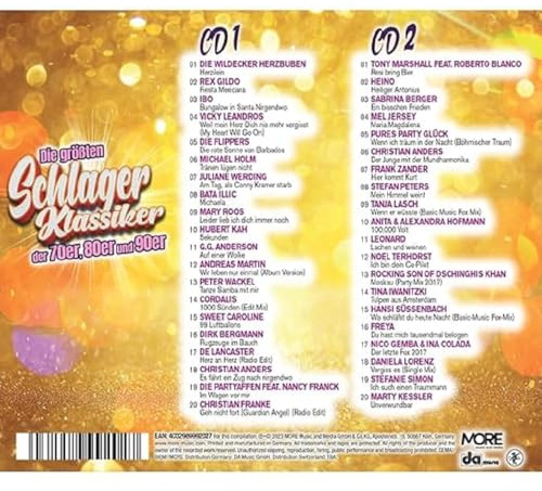 Die Größten Schlager Klassiker der 70er, 80er und