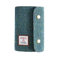 Harris Tweed A7 Notizbuch mit Taschen, 6-Ring-Planer, Wollstoff, nachfüllbarer Ordner, Seeblau