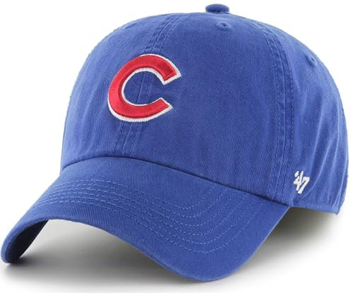 47 MLB Baseballkappe, Team-Farbe, Primär-Logo, Franchise, Unisex, Erwachsene, Chicago Cubs - Blau, L