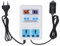 flexman Temperatur und Feuchtigkeitsregler, 20–60 ℃, 0–100,0% Relative Luftfeuchtigkeit, LCD Display, Hygrostat Thermostat, Steckdosen Thermostat Hygrostat für Schaltschrank