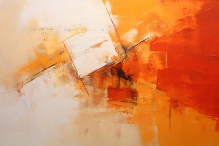 adrium Acryl-Bild 110 x 70 cm: Abstrakter Grunge-Hintergrund. Mit verschiedenen Farbmustern: Gelb (Beige); braun; rot orange (212415970)