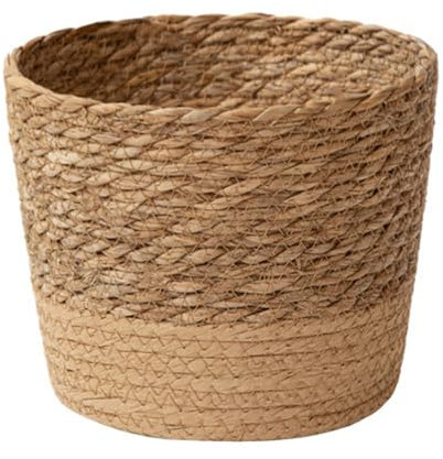 Woven Planter Basket,3 Sizes Natural Seagrass Woven Plant Pots Flower Pots Baskets Plant Containers Storage Basket,Home Desktop Decorative Props for Home Garden Small size