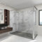 [neu.haus] Duschrückwandset Bladel 16er Set 120x60 cm Wandverkleidung Wanddeko wasserfest Badrückwand Duschrückwand Dekorwand 3 mm Bad Dusche WC Küche White Marble