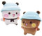 LUFEIS Budu Kuscheltier, 2PCS Budu Plüsch, Bezauberndes weiches Plüschtierkissen, Bär Panda Budu Kuscheltier, Geburtstagsfeiergeschenke Für Jungen Und Mädchen