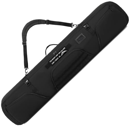 FRETHIND Reise Snowboardtasche 163cm Snowboardbag gepolster Skitasche Skisack für Skischuhe, Skianzug, Skiausrüstung
