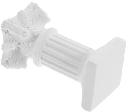 IMIKEYA Roman Column Model Roman Pillar Photo Props Roman Column Vase Planter Roman Pillars Greek Roman Statue Roman Column Pedestal Roman Statue Flowers Vase Greek Statues Resin White