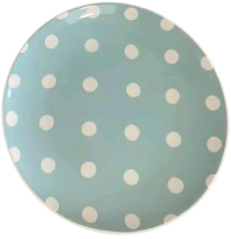 Cath Kidston Duck Egg Blue and White Spot Side Plate