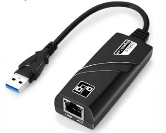 Adattatore di rete Ethernet, adattatore USB a RJ45 Lan cablato per Ultrabook, Chromebook, Laptop, Desktop, Plug and Play USB 3.0 a 1000 Mbps, compatibile con MacBook Steam Deck, Switch, Windows