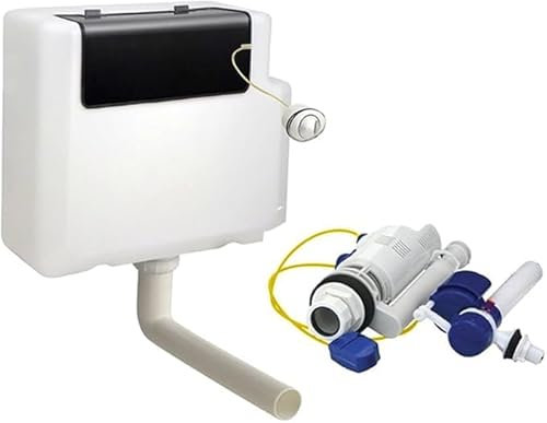 Concealed Toilet Cistern Dual Flush 6L Front Access with Chrome Button