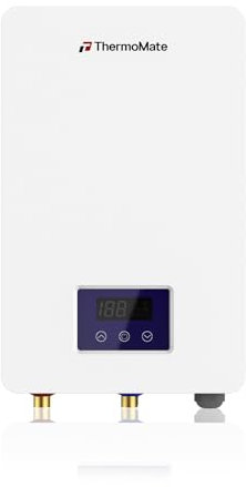 ThermoMate Elektronischer Durchlauferhitzer, 21kW, 400V, druckfest, gradgenaue Auslauftemperatur, stufenlos einstellbar, 30-60℃, LED Anzeige