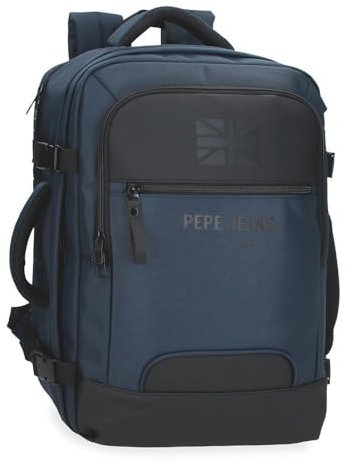 Pepe Jeans Bromley maleta de cabina Portátil 15,6 pulgadas Azul 30x44x18 cms Poliéster 23,76L by Joumma Bags