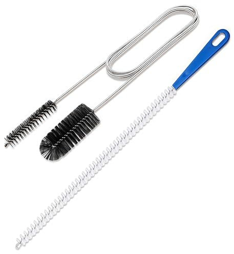 2 pezzi a spirale per depuratori di scarico, doppio detergente per scarichi, spazzola flessibile per la pulizia dei tubi, spirali per la pulizia dei tubi, spirale di scarico in cucina e doccia