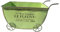 SZLIFE Carrello portafiori, fioriere, Vaso Compatto, Piccolo, Robusto, in Metallo, fioriera, per Esterni, Interni, Cortile, Balcone, Verde