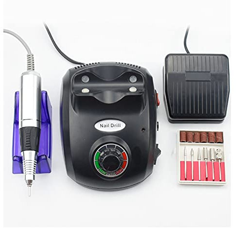 WOTZOV Taladro eléctrico para uñas de 20 W y 35 000 RPM, para manicura y pedicura.