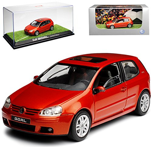 Volkwagen Golf V 3 Türer Goal Orange 2003-2008 1/43 Schuco Modell Auto