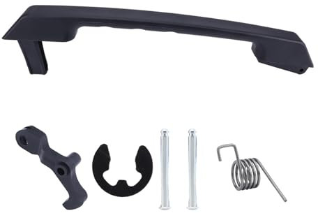 Rdxanc Poignée de hayon pour 4 portes 03-09 - Remplace 15135441 - Poignée arrière texturée - Noir