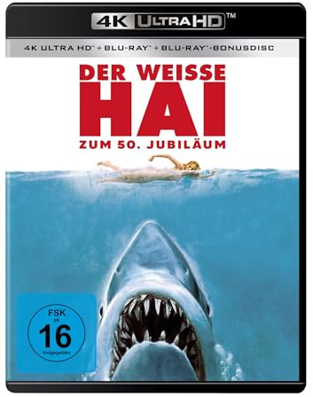 Der weiße Hai - 50th Anniversary (4K Ultra HD + Blu-ray + Bonus Blu-ray)
