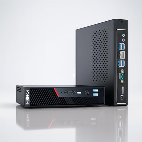 MYKA Mini PC Desktop MD100, Core i5 12a Gen, 16GB RAM DDR4, 512GB SSD NVMe, Win 11 Pro, WiFi 2.4/5GHz, USB-C, HDMI, Supporto VESA, Nero