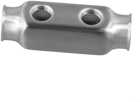 Parti di riscaldamento a pavimento, barra per tubi di distribuzione in acciaio inossidabile, grande collettore di flusso per sistemi di riscaldamento a pavimento con disegno (2 vie)