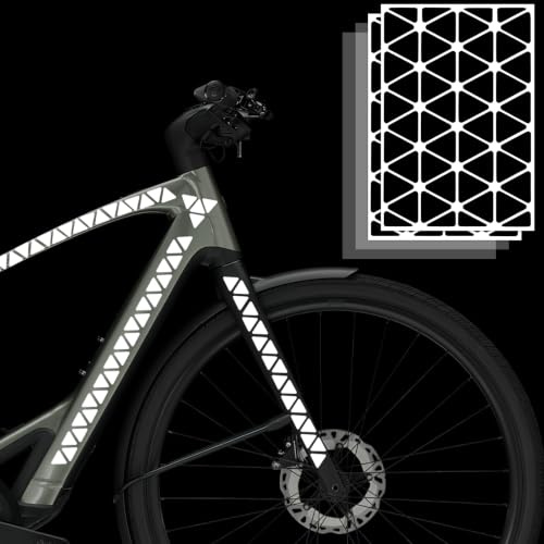 VINATO Reflektoren Aufkleber 2er Set(96 Stück), Reflektoren Fahrrad, Selbstklebende Reflektoren Reflektierende Fahrrad Aufkleber,Reflektoren Sticker für Fahrrad Helm Kinderwagen