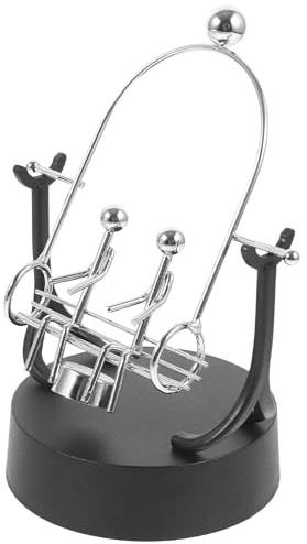 Veemoon Perpetual Motion Iron Art Swing Desktop Ornament, Delicate Tabletop Home Decor, Unique Kinetic Executive Desk Gadget for Office and Living Room